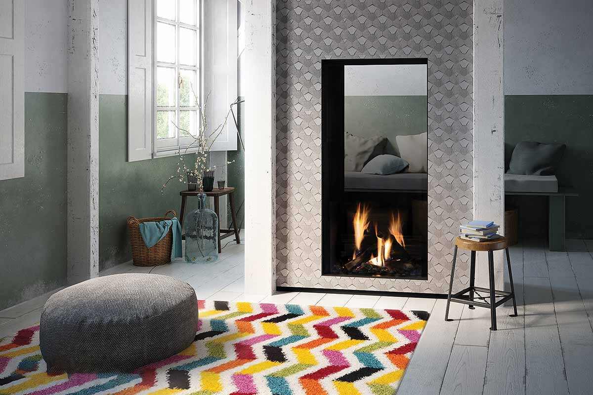 En tunnel gasspeis som gir innsyn til både stue og kjøkken