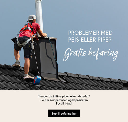 Bilde som viser en montør som installerer pipe på et tak